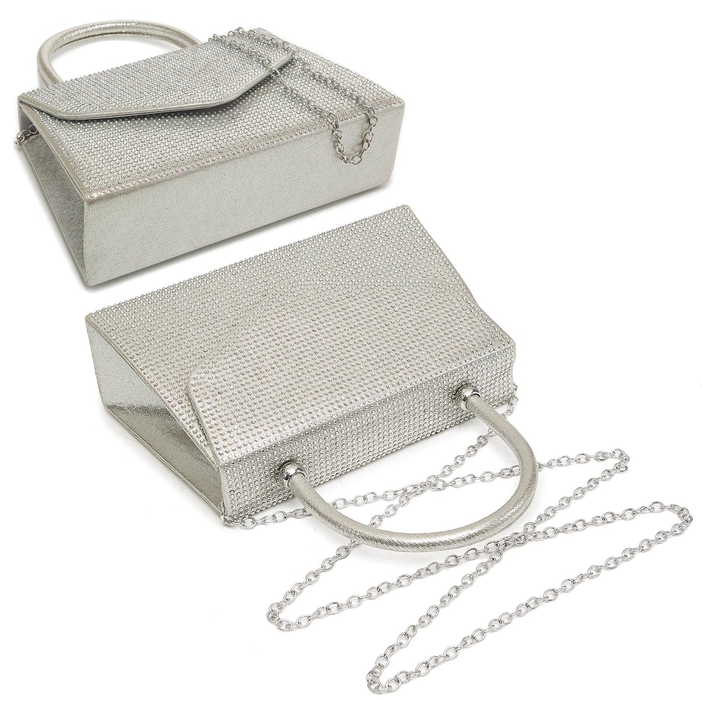 Women'S Evening Bag Party Clutches Bling Wedding Purses Frosted Glittering Cocktail Prom Handbags