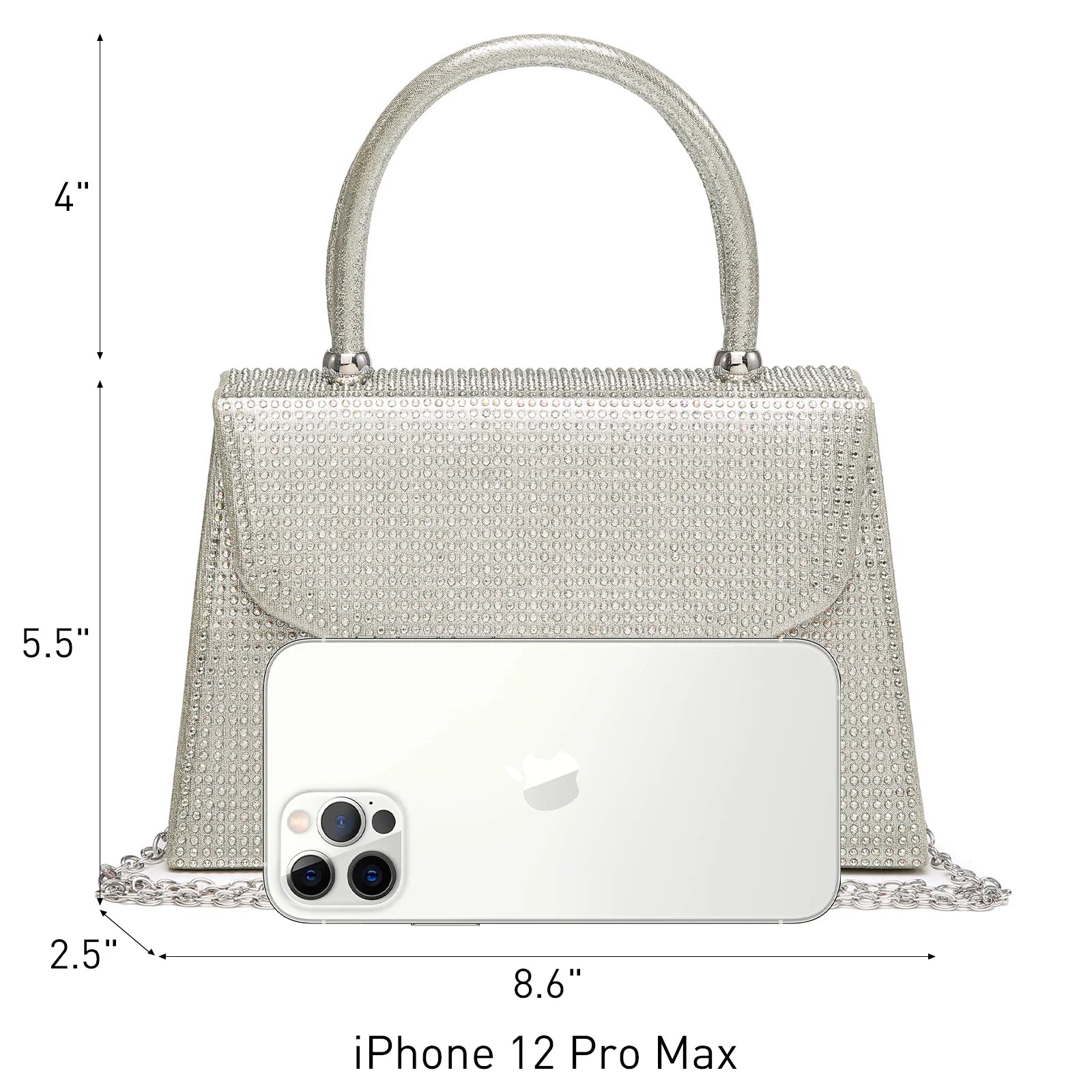 Women'S Evening Bag Party Clutches Bling Wedding Purses Frosted Glittering Cocktail Prom Handbags