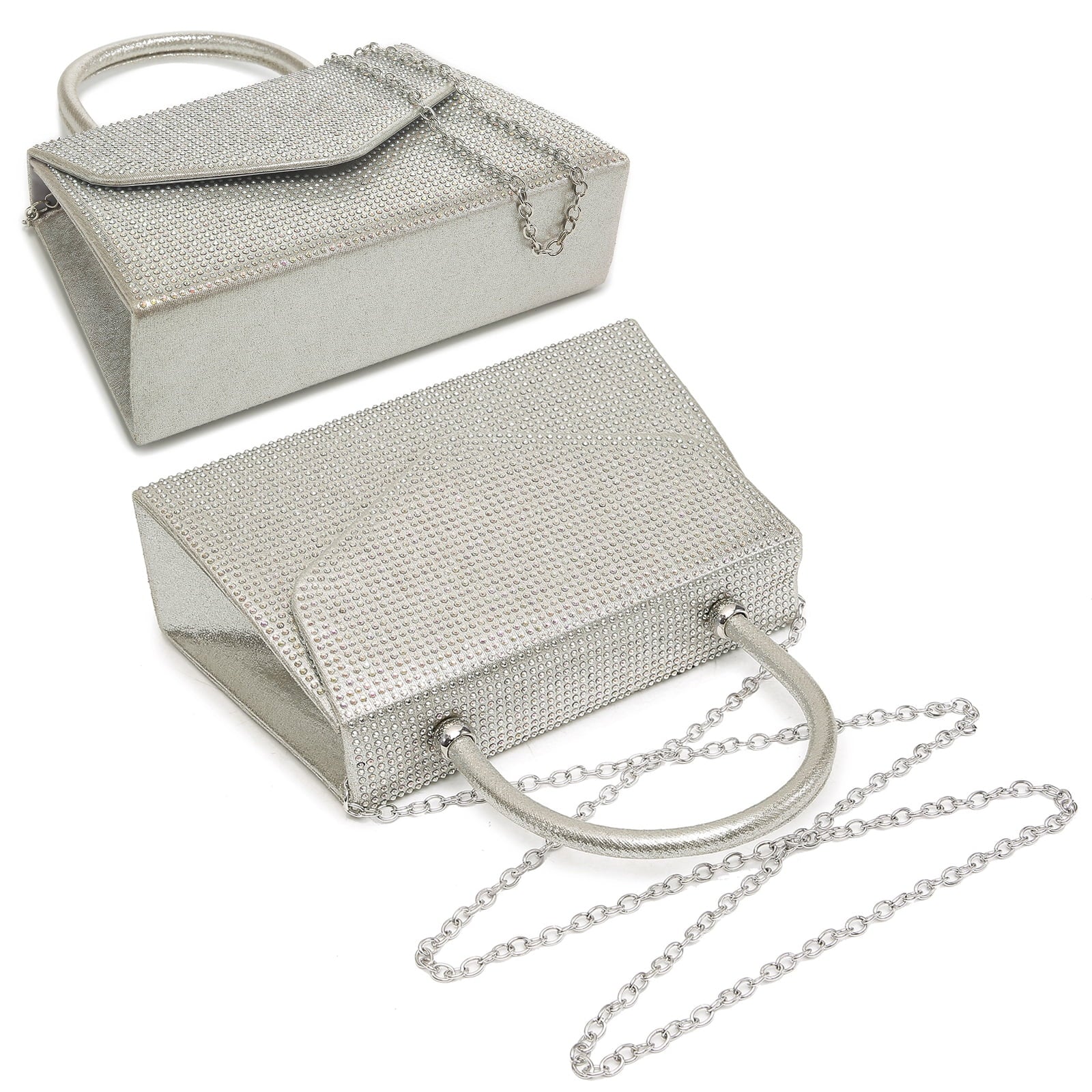 Women'S Evening Bag Party Clutches Bling Wedding Purses Frosted Glittering Cocktail Prom Handbags